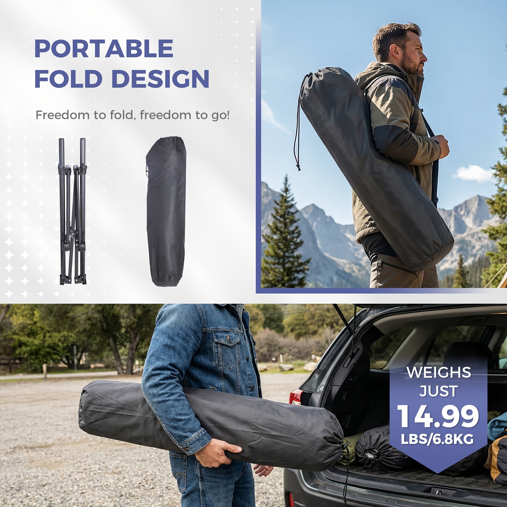 2 Rocking Camping Chairs with Cup Holders, Hammock Chair, Folding Rocking Chair, Outdoor Lounge Chair, Portable Fishing Chair, Patio Leisure Chair, Heavy Duty Folding Chair Suitable for Patio, Outdoor, Camping, Travel