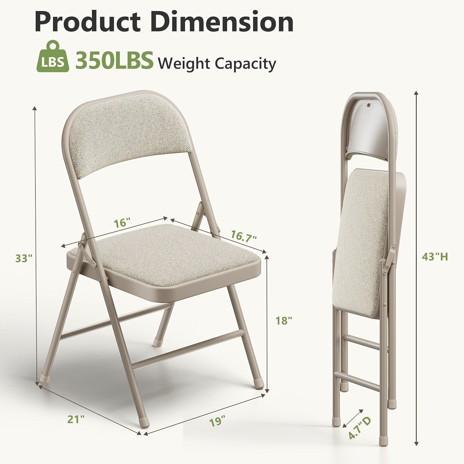 4pcs Comfortable Ventilated Folding Chair With Soft Fabric Surface, Indoor Outdoor Foldable Chair For Home Balcony Garden Camping Picnic Beach, Sturdy Stable Construction Portable Leisure Chair For Adults