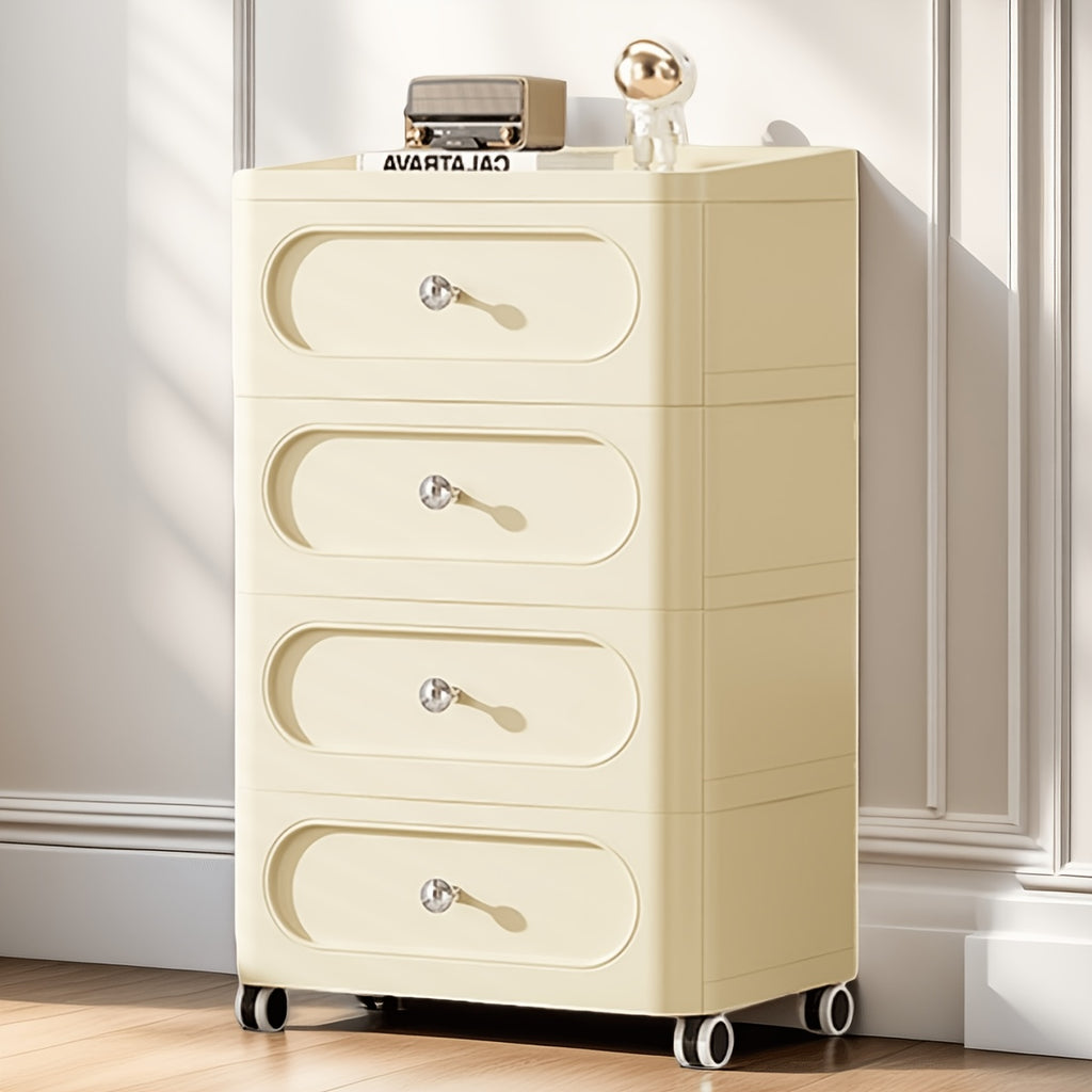 3\u002F4\u002F5 Tier Drawer Storage Organizer | Large Capacity Dresser Cabinet & Storage Cart with Wheels for Closet, Bedroom, Kitchen & Bathroom | Organizing Containers for Clothes, Bedding & Home Storage, Storage Drawer Units