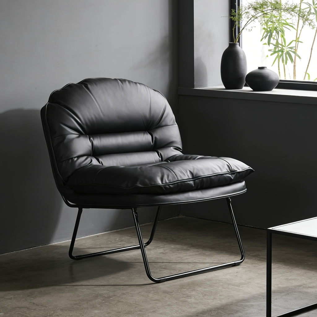 Foldable Floor Chair with Steel Frame - 6-Position Adjustable Recliner for Gaming, Reading & Meditation