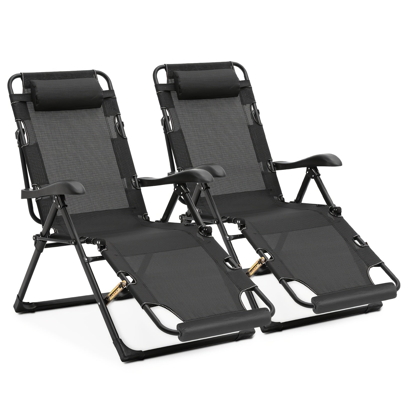 A Zero-Gravity Chair Featuring a Cushion, This Reclining Lounge Chair Is Suitable for Outdoor Patios. It Is a Foldable Indoor Anti-Gravity Recliner, Designed for Portability And Comes with a Detachable Cup Holder Side Tray And a Pillow Headrest