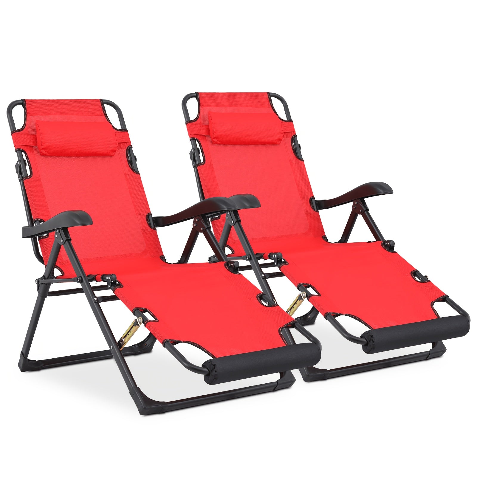 A Zero-Gravity Chair Featuring a Cushion, This Reclining Lounge Chair Is Suitable for Outdoor Patios. It Is a Foldable Indoor Anti-Gravity Recliner, Designed for Portability And Comes with a Detachable Cup Holder Side Tray And a Pillow Headrest